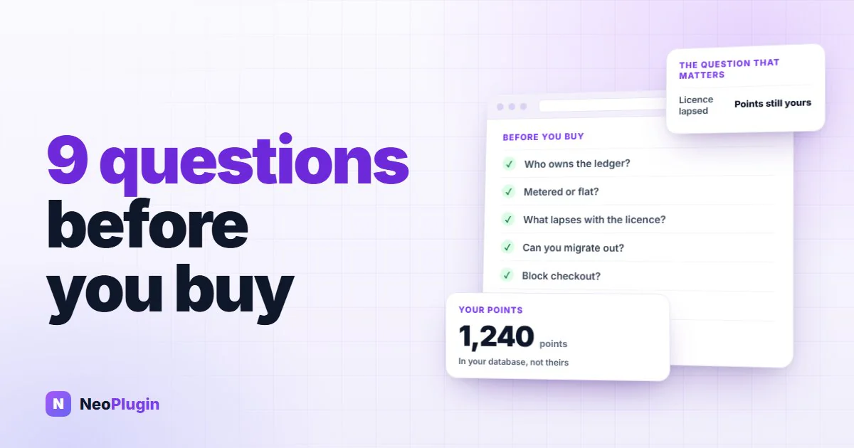 Choosing a WooCommerce rewards plugin: 9 questions that matter — NeoPlugin