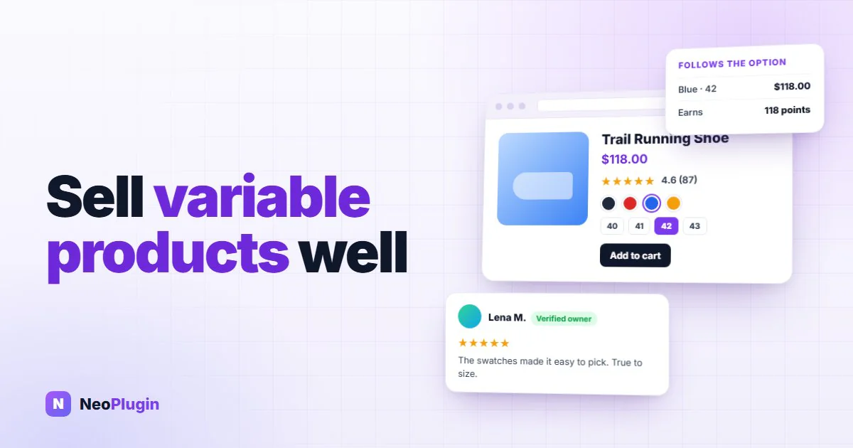 How to sell variable products well in WooCommerce — NeoPlugin