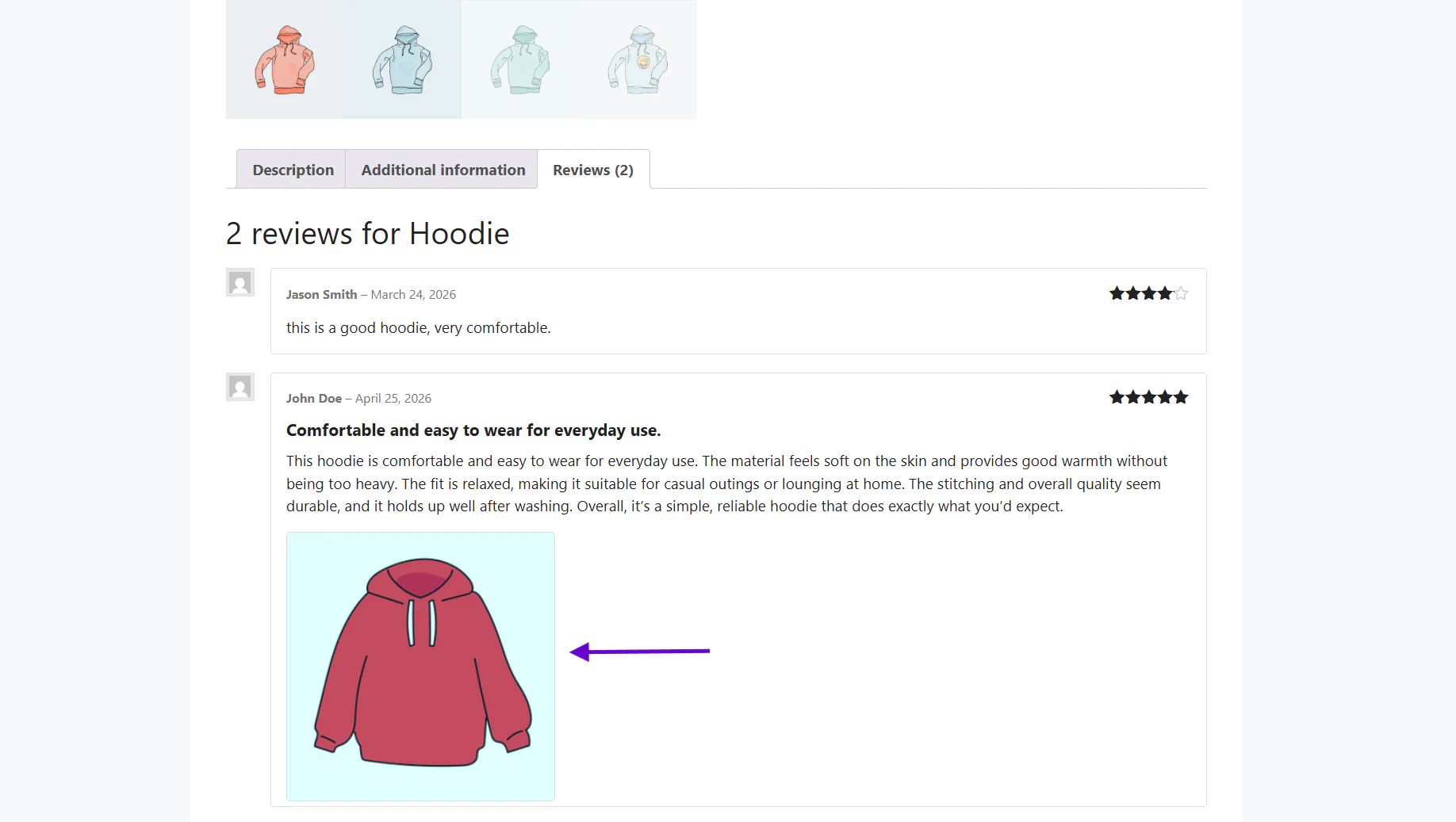 Product Page Photo Review